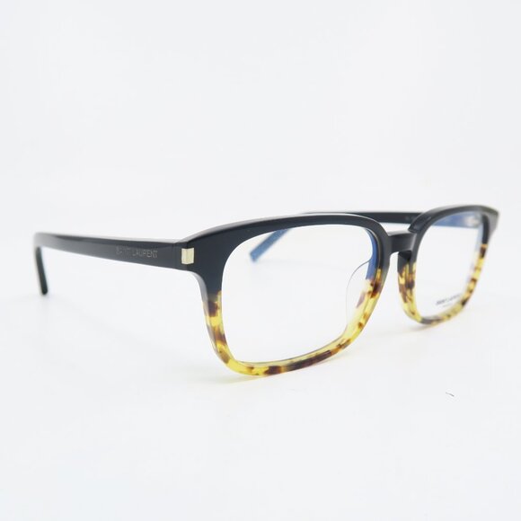 Saint Laurent SL7/F 003 54mm Black/Brown Tortoise Shell New Unisex Eyeglasses. - Picture 3 of 7